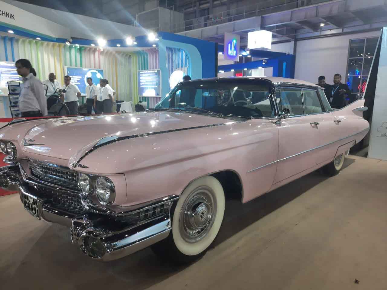 Vintage car displayed at Auto Expo 2020