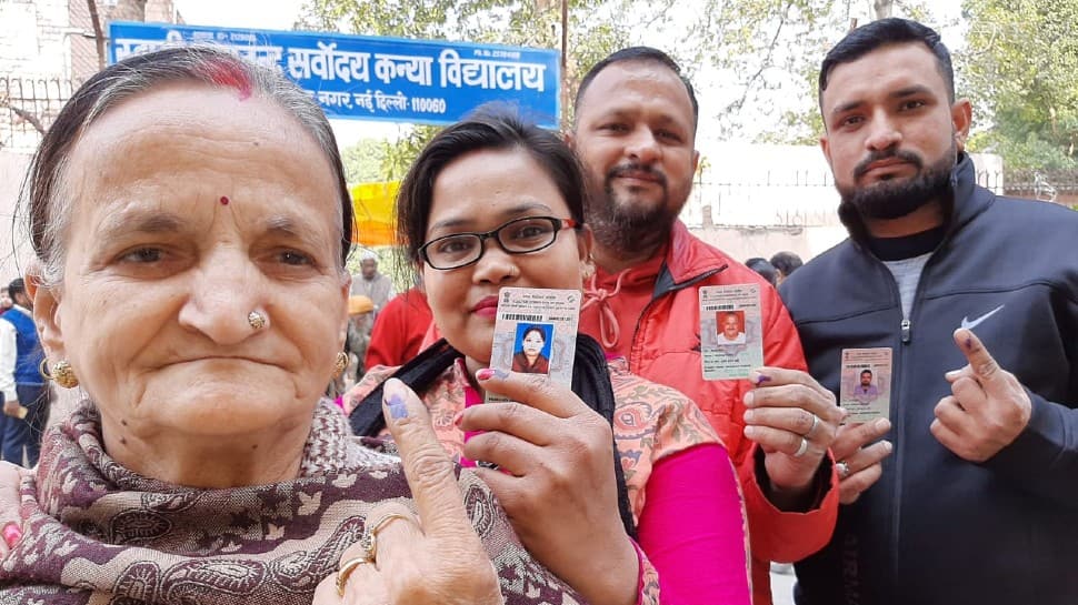 Delhi voters queue up, national capital records 41.5 per cent voter turnout till 3 pm in Assembly election 2020