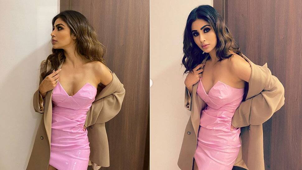 Mouni Roy sizzles in a candy pink tube dress and shows how to look glam-up for party!
