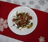 Tumpuluk chok (Salad of cherry tomato with herbs)