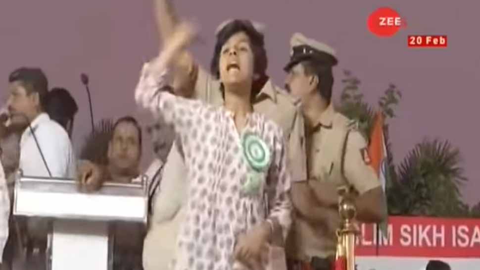 Woman shouts &#039;Pakistan Zindabad&#039; during Asaduddin Owaisi&#039;s rally, he stops her