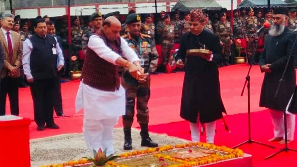 Rajnath Singh lays foundation stone for Indian Army&#039;s new headquarters &#039;Thal Sena Bhawan’ in Delhi Cantonment