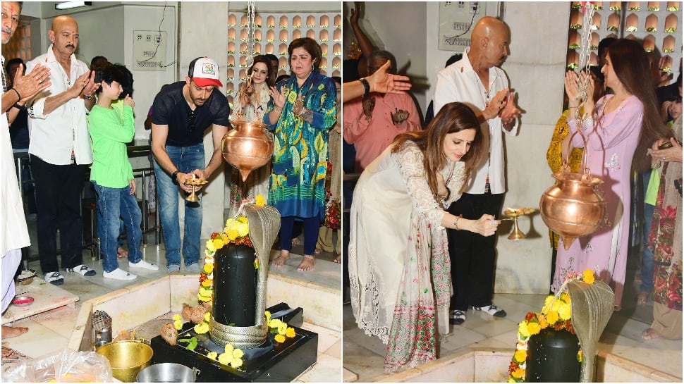 Maha Shivratri 2020: Hrithik Roshan, Sussanne Khan and family perform puja at Shiva temple in Mumbai