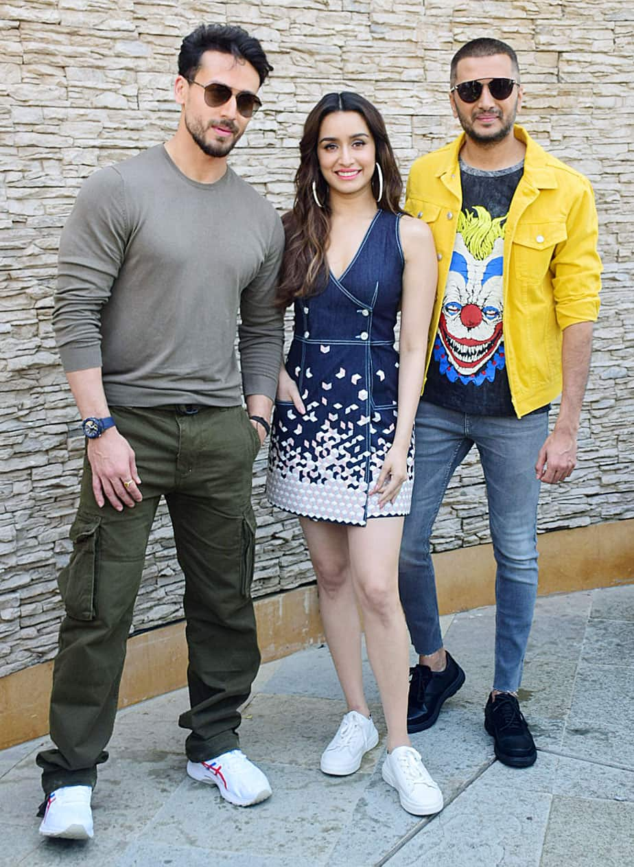 Tiger with Shraddha and Riteish