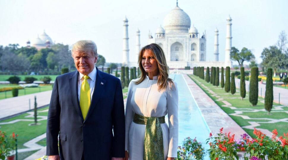 US President Donald Trump&#039;s &#039;unique&#039; signature at visitors&#039; book in Sabarmati Ashram and Taj Mahal make headlines