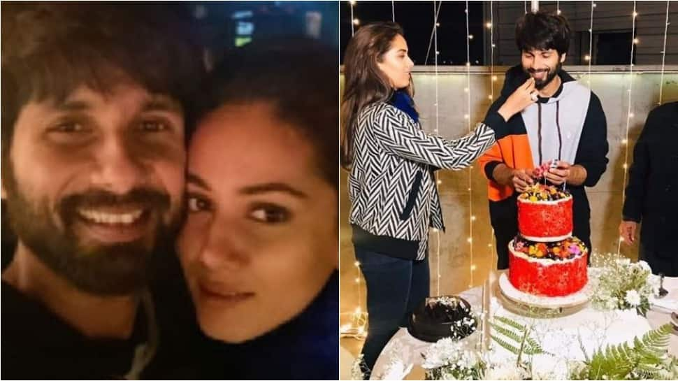 In pics: Shahid Kapoor celebrates birthday with wife Mira Rajput, father Pankaj Kapur and friends