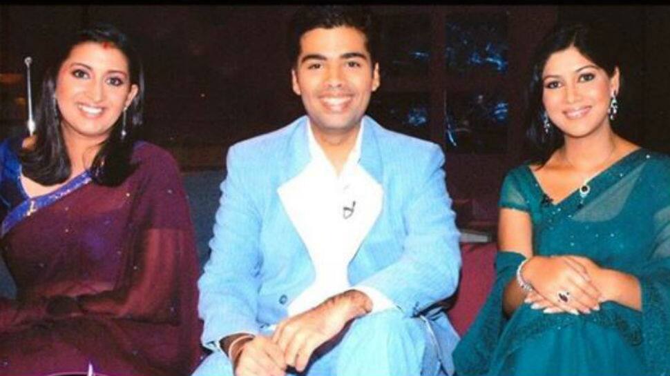 This week in Smriti Irani&#039;s Throwback Thursday post, Tulsi and Parvati smile with Karan Johar 