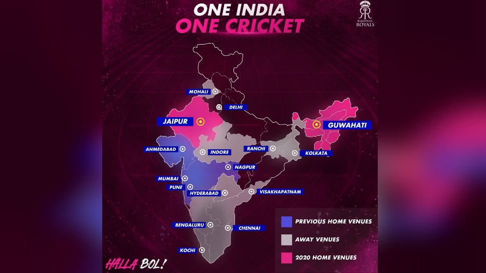 Rajasthan Royals play two IPL 2020 home games in Guwahati, face Delhi Capitals and Kolkata Knight Riders