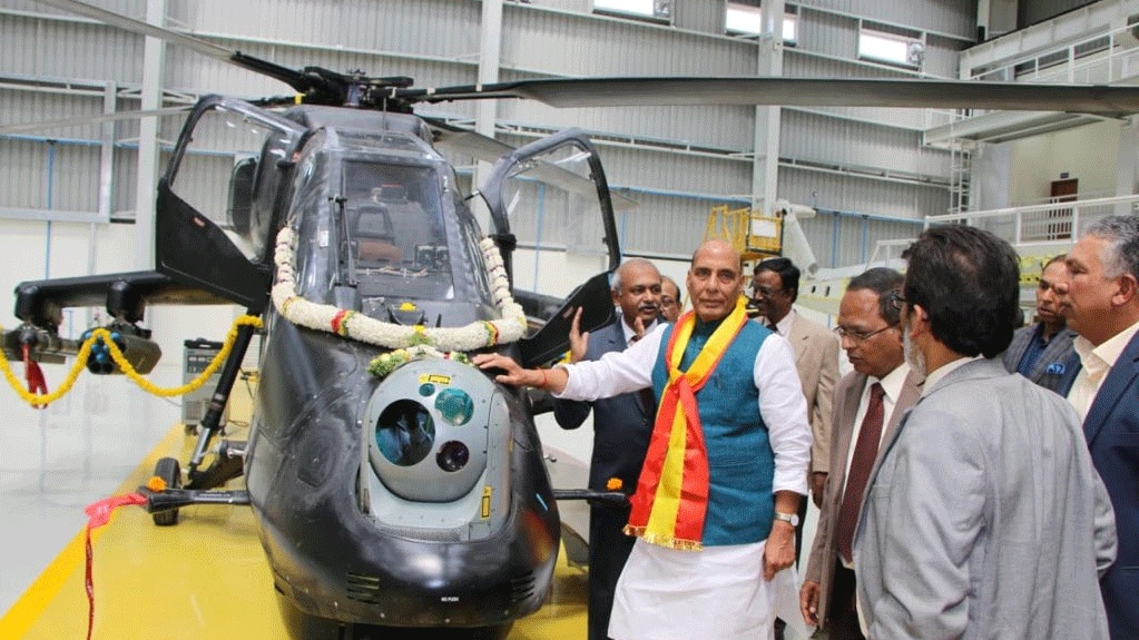 Union Defence Minister Rajnath Singh inaugurates HAL-developed Light Combat Helicopter production hangar