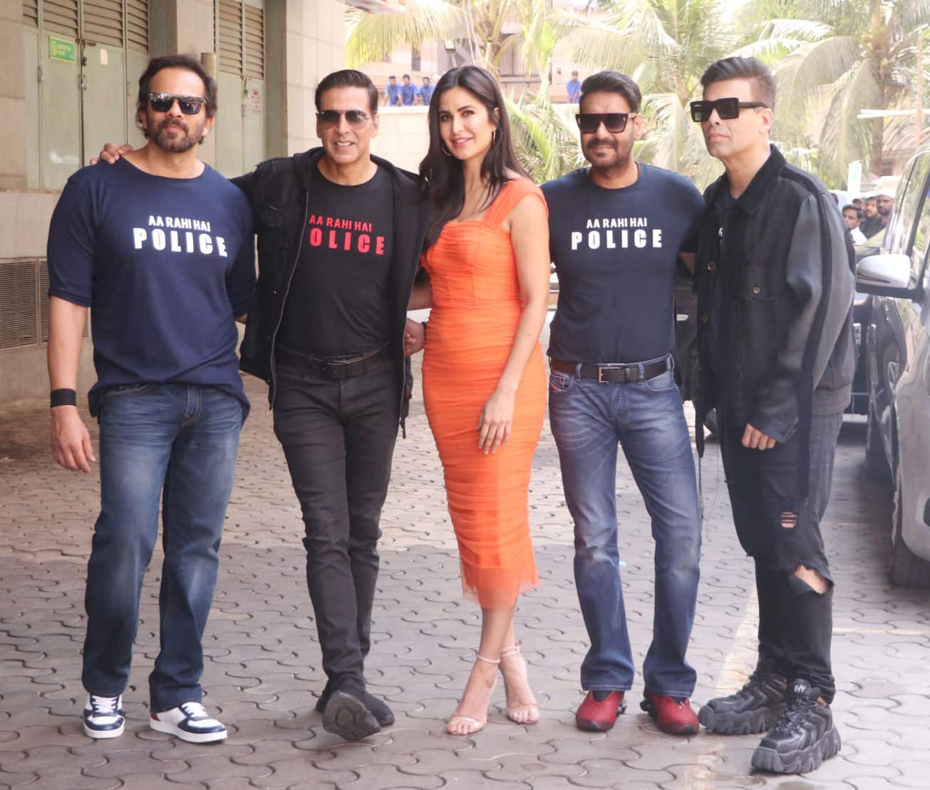 Katrina Kaif strikes a pose with the cast members