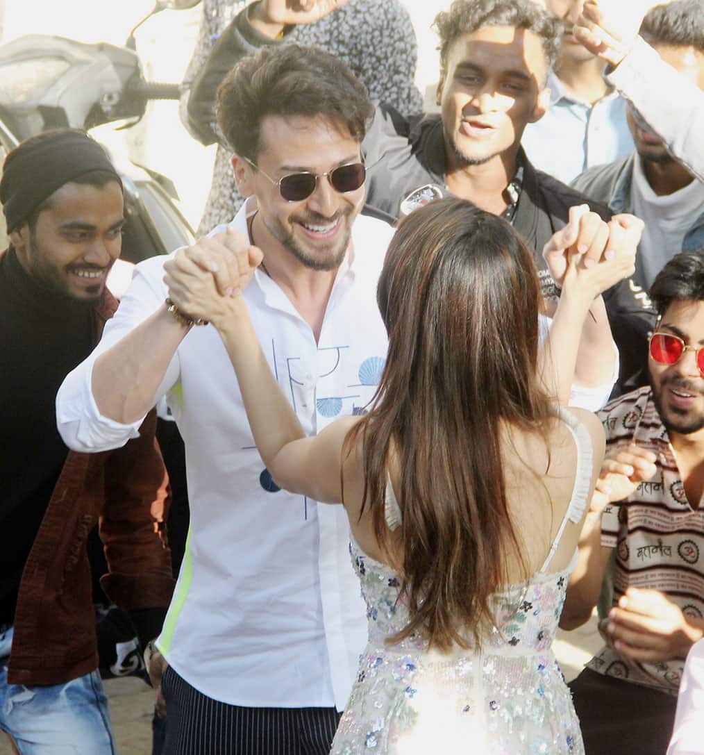 Tiger Shroff meets birthday girl Shraddha Kapoor