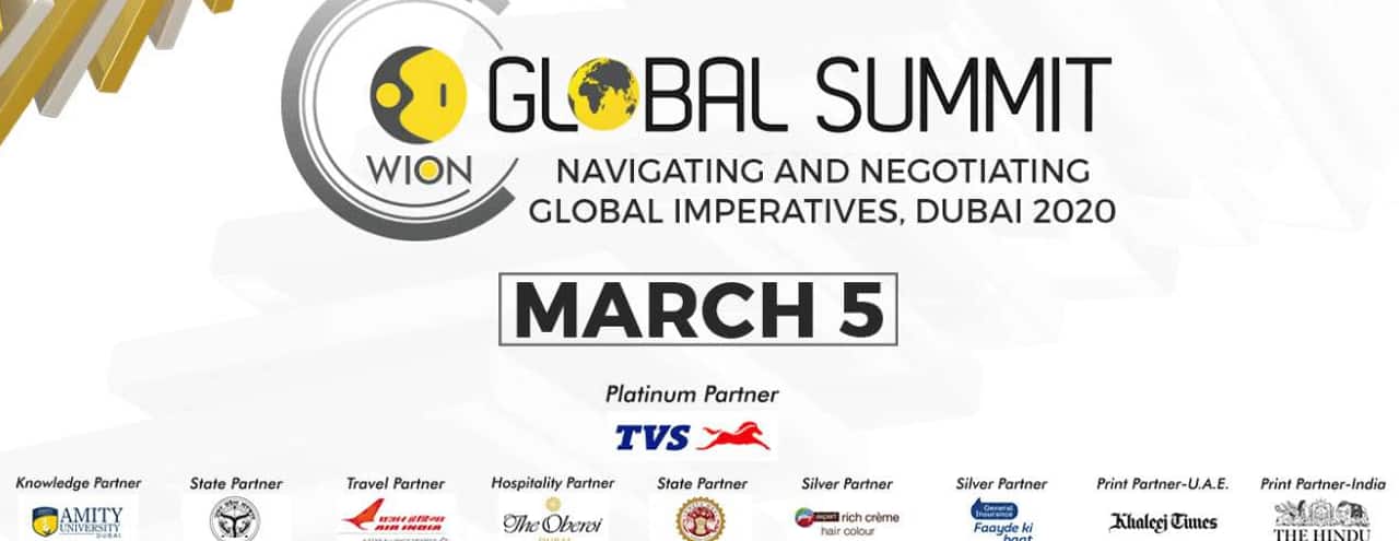 WION Global Summit 2020 to be held in Dubai on March 5; check details WION Global Summit 2020 to be held in Dubai on March 5; check details