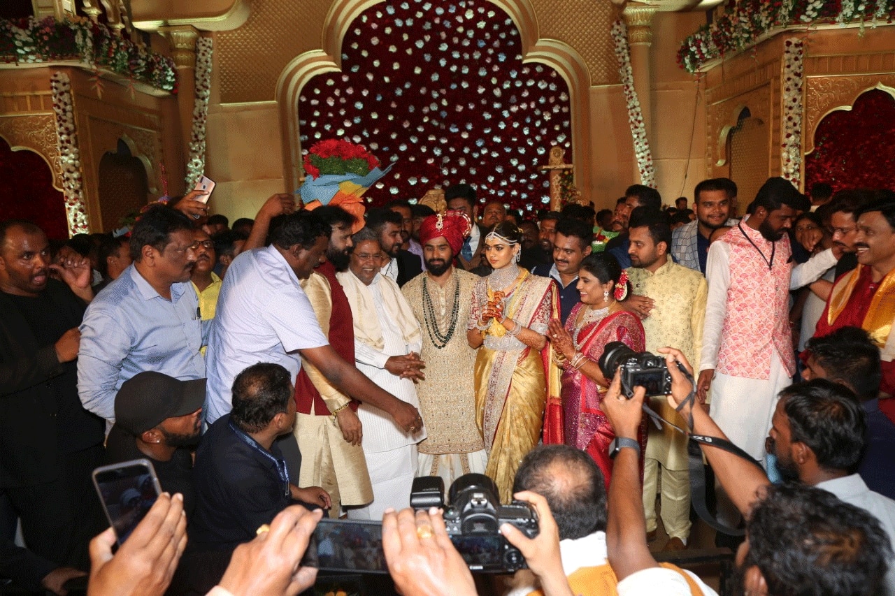 Big, fat wedding in Karnataka for Minister B Sriramulu's daughter Rakshita