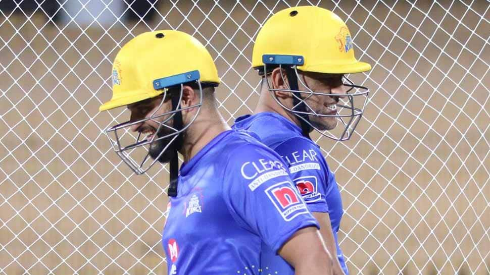 Chennai Super Kings share photo of Dhoni-Raina during practice on social media