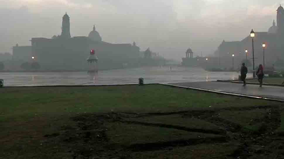 Heavy rainfall lashes parts of Delhi-NCR; temperature dips to 14.4 degrees celsius