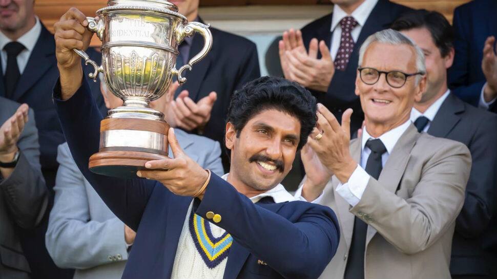 &#039;83: Ranveer Singh as Kapil Dev lifts the World Cup trophy in new still from film