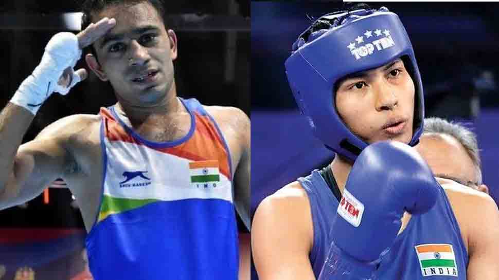 Amit Panghal Lovlina Borgohain Win Bronze In Asian Olympic Boxing Qualifiers Boxing News Zee News