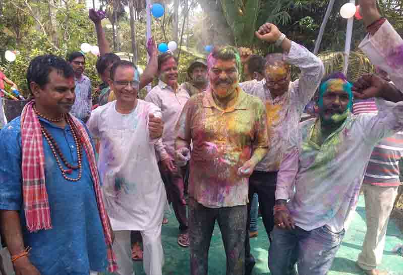 Odisha MP's celebrate Holi