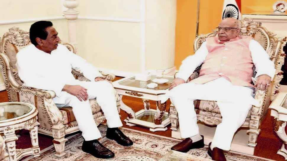 Madhya Pradesh political crisis: CM Kamal Nath meets governor Lalji Tandon at Bhopal 