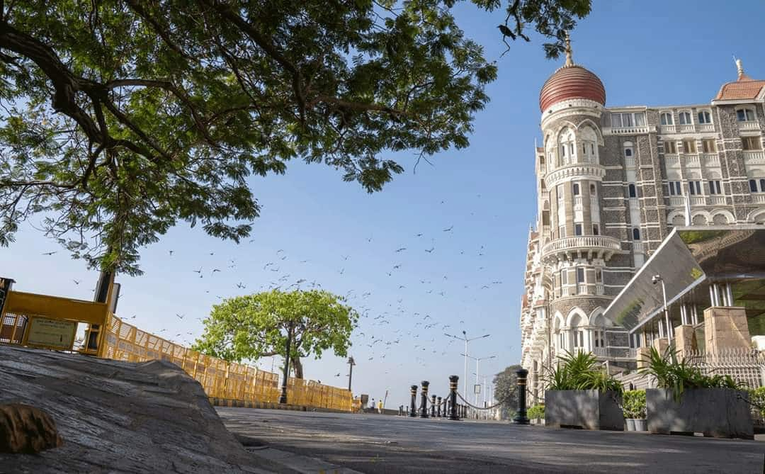 Area near Taj Mahal hotel remains vacant in Mumbai 