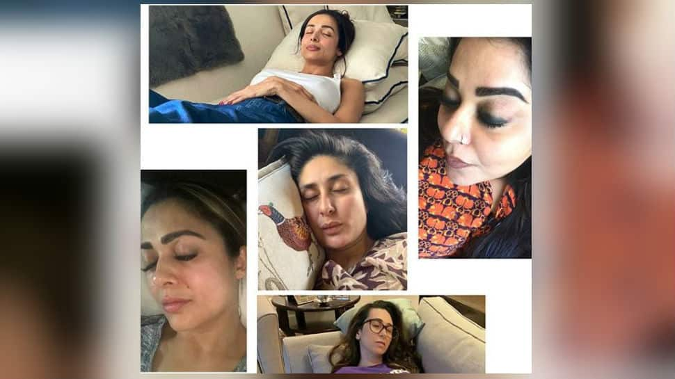 ‘Friends that nap together, stay forever’ and this pic of Kareena Kapoor, Malaika Arora, Karisma and Amrita is proof