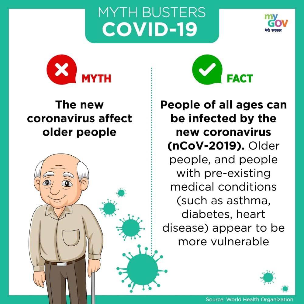 People of all ages can get affected due to coronavirus