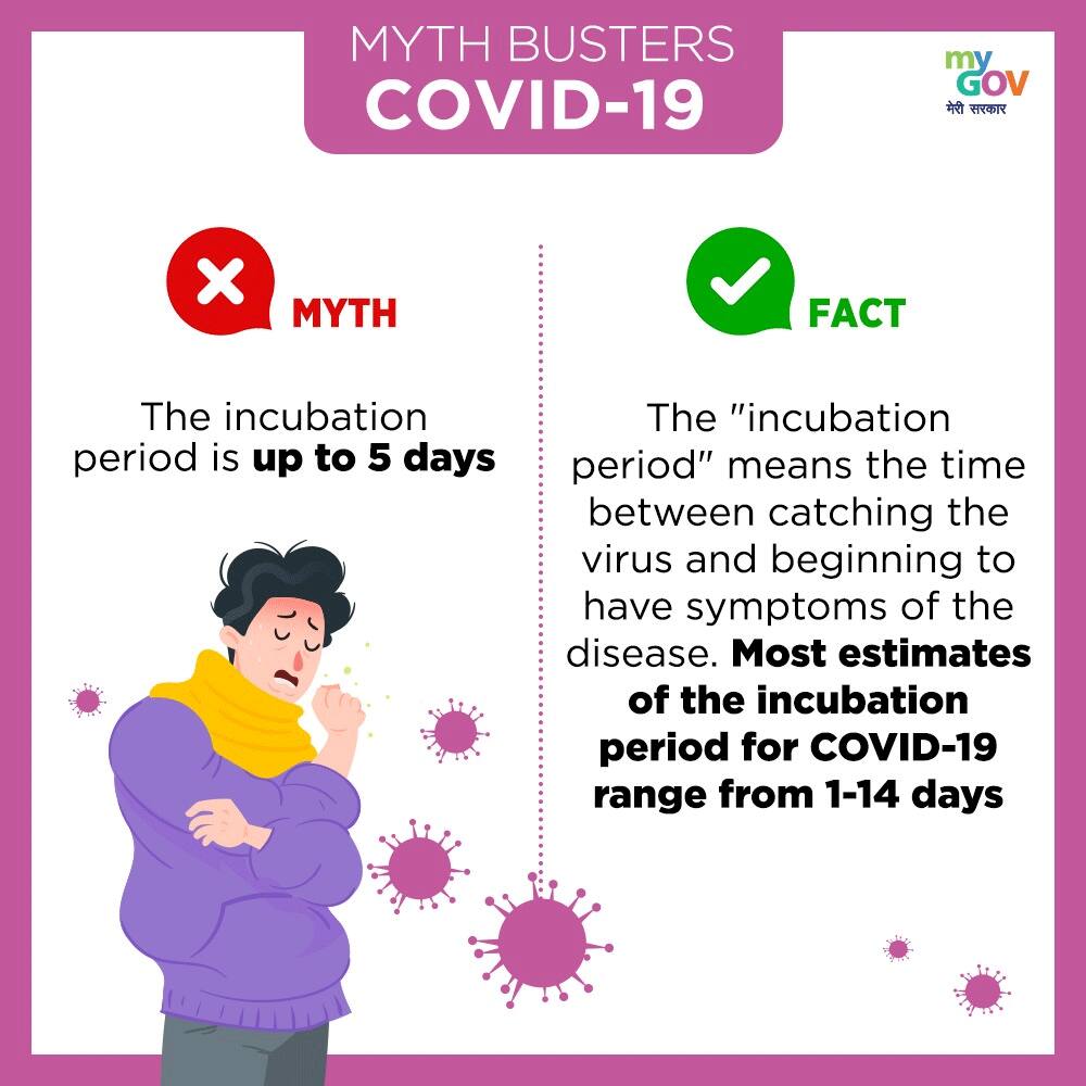 The incubation period of COVID-19 is 5 days is a myth