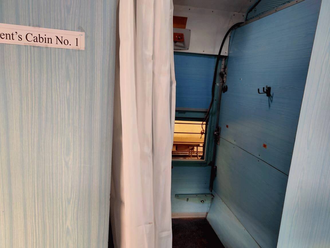 Isolation ward for treating coronavirus patients by converting non-air-conditioned train coaches