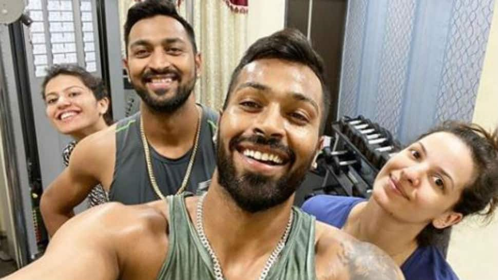 Amid coronavirus lockdown, Hardik Pandya and fiancee Natasa Stankovic workout together – See pic