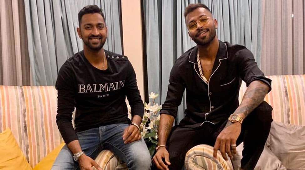 Pandya brothers play cricket at home amid coronavirus lockdown--Watch