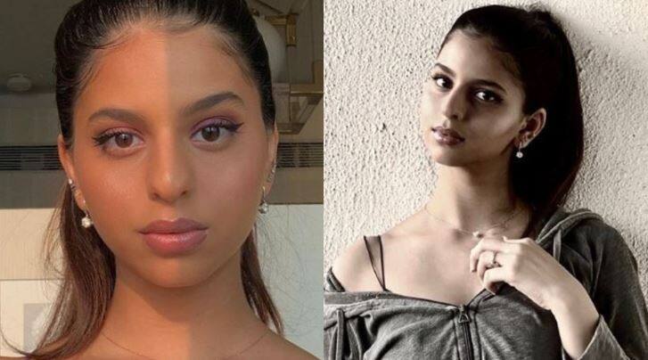 Suhana Khan looks like a ray of sunshine is these glam pics as she gives make-up tips to mom Gauri