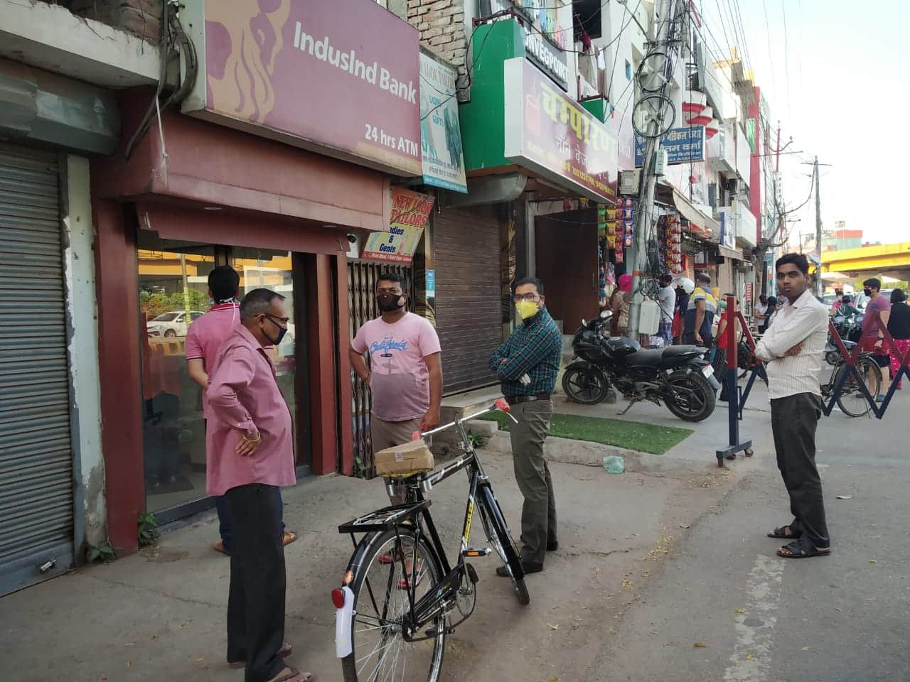 Line in front of ATM