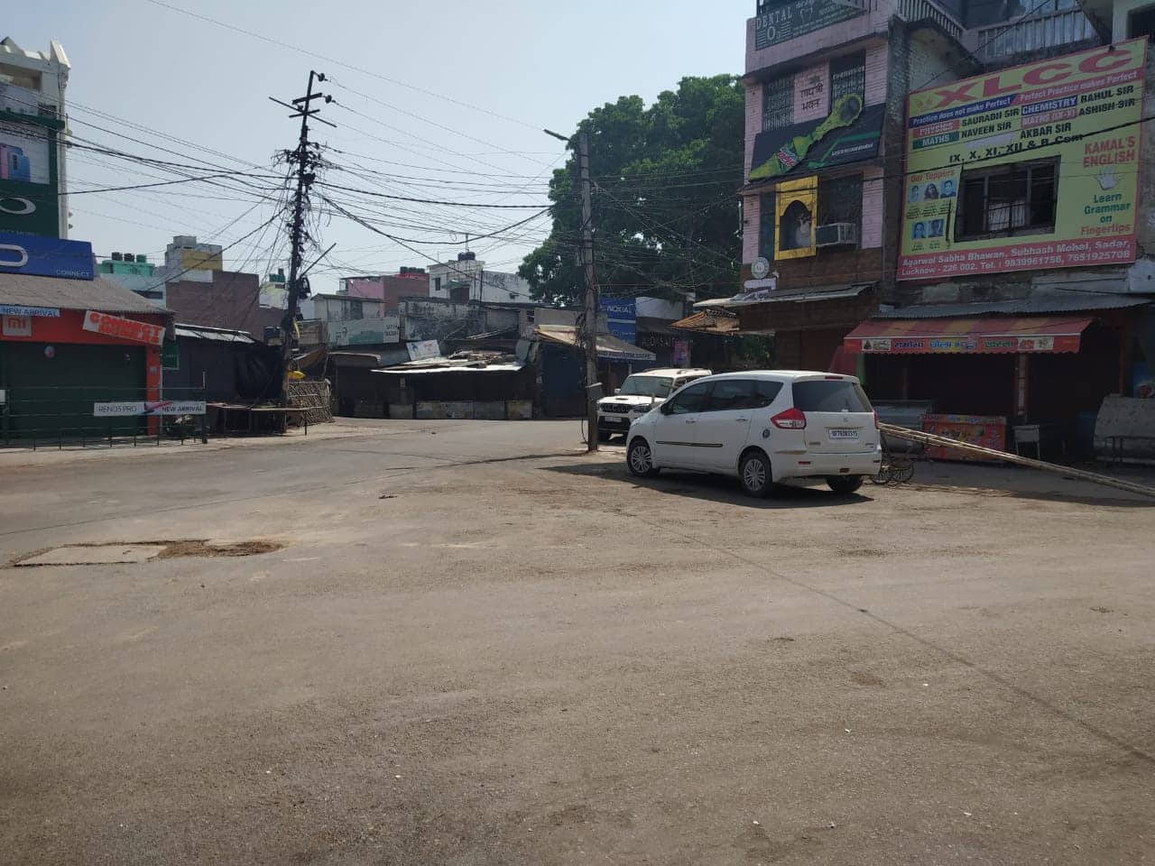 Sadar Bazar lockdown in Lucknow, UP