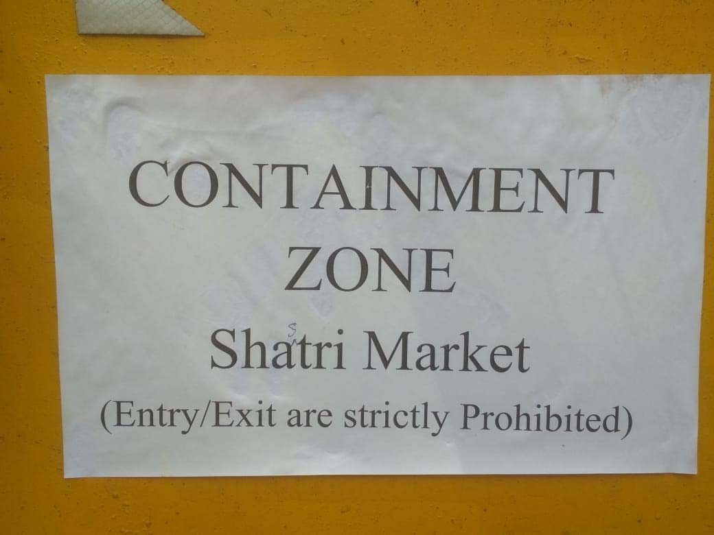 Containment zone notice 