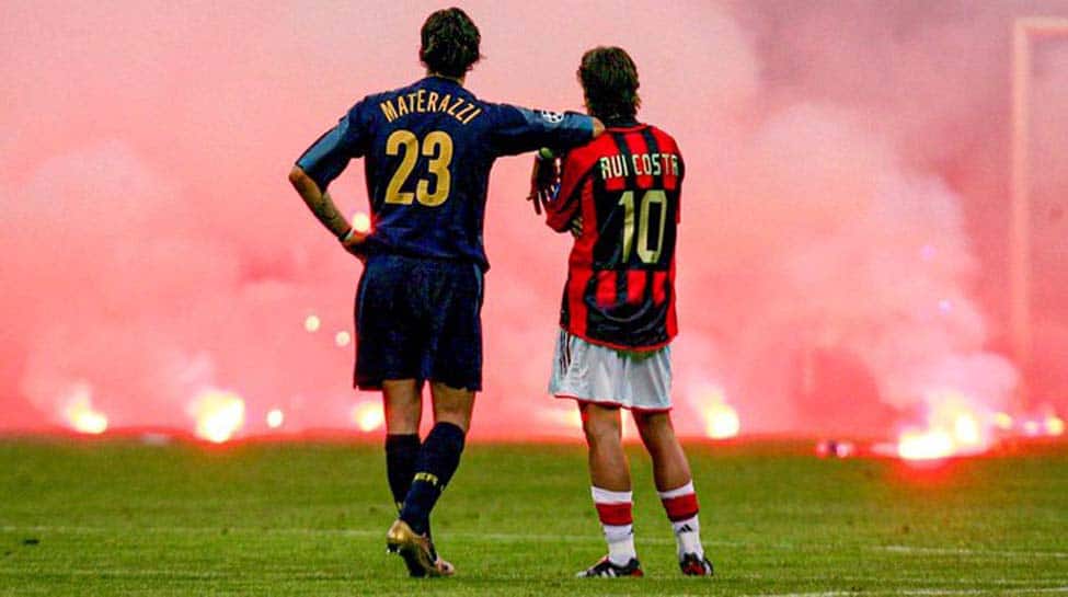 Remembering one of football&#039;s iconic moments from an ill-tempered Milan derby in 2005