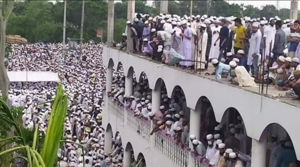 Thousands gather at Bangladesh’s Brahmanbaria to attend last rites of Maulana Zubayer defying coronavirus COVID-19 lockdown 