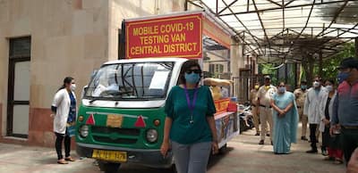 Delhi COVID-19 testing van