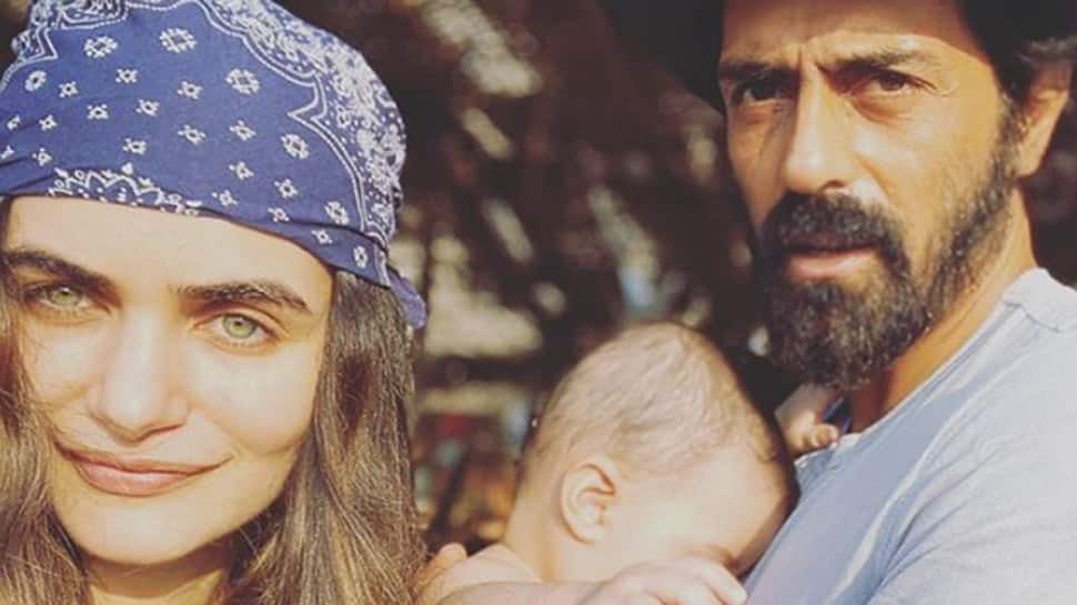 Arjun Rampal, girlfriend Gabriella Demetriades stay put in Karjat with toddler son amid lockdown
