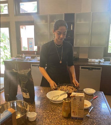 Sonam Kapoor is busy cooking