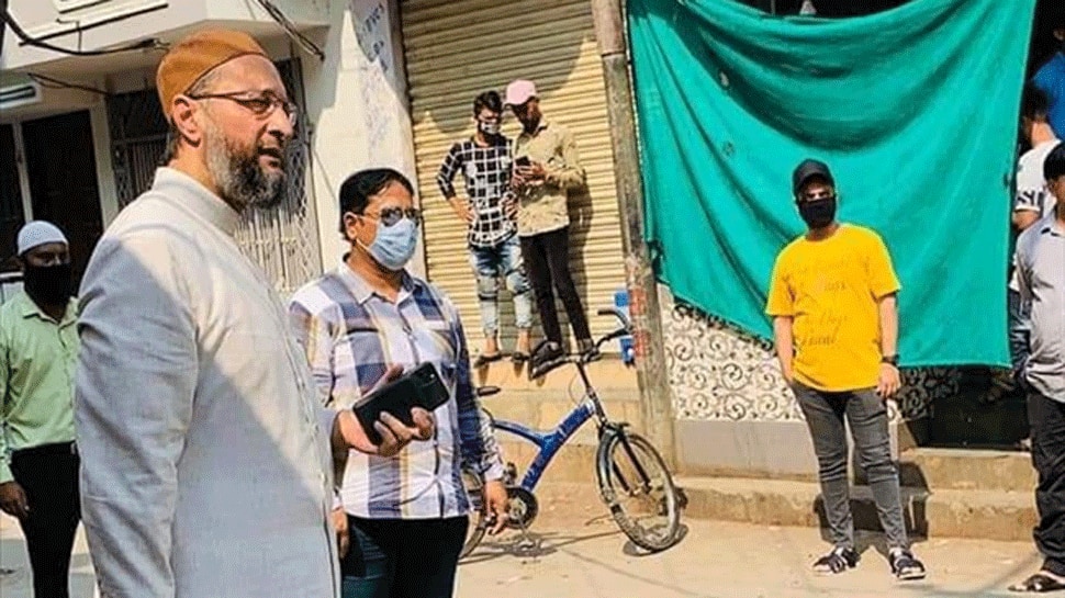 Asaduddin Owaisi sends groceries to 30 BPL Hindu families after distress call woman calls for help