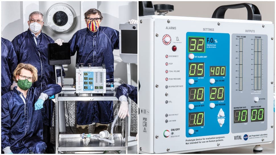 NASA develops high-pressure ventilator in 37 Days for critical COVID-19 patients