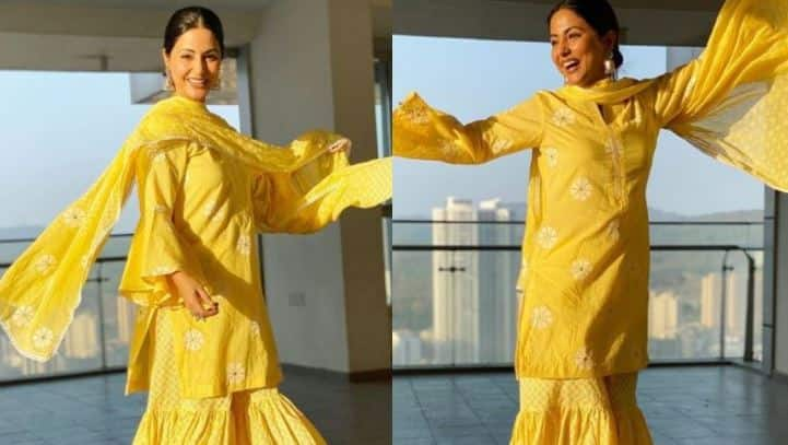 Hina Khan looks like a ray of sunshine as she wishes everyone Ramadan Mubarak, see pics