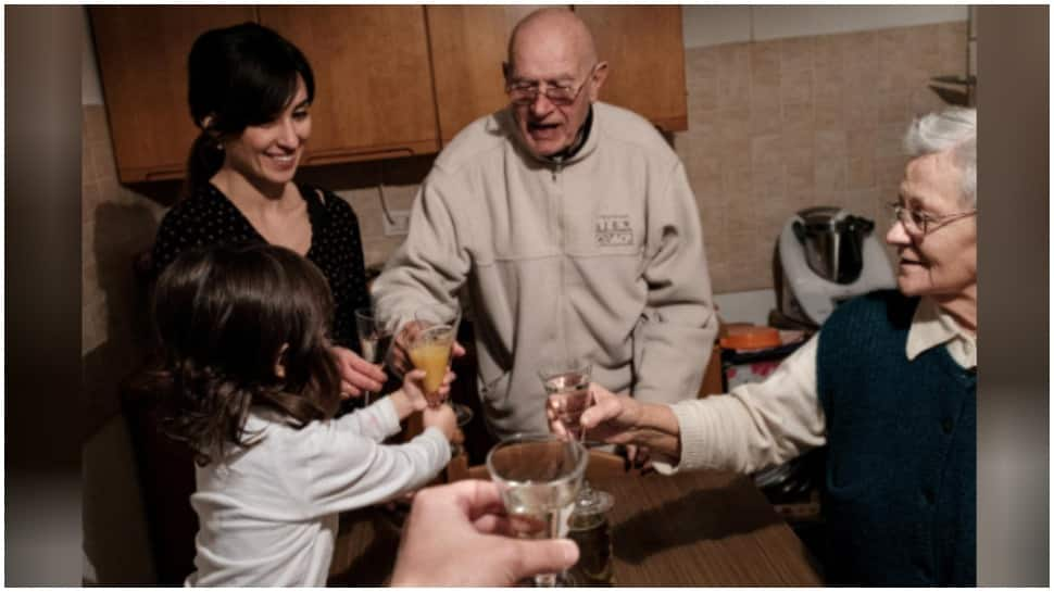 3-year-old to her great-grandfather: 4 generations together in Italy&#039;s lockdown under one roof 