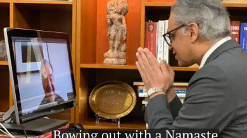 India’s UN Ambassador Syed Akbaruddin signs off on last day of office with a namaste