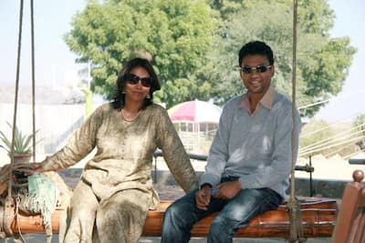Irrfan Khan and wife Sutapa on a family trip