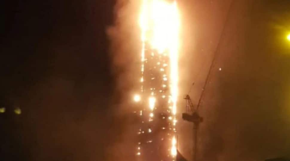 Massive fire at residential tower in UAE&#039;s Sharjah, five injured