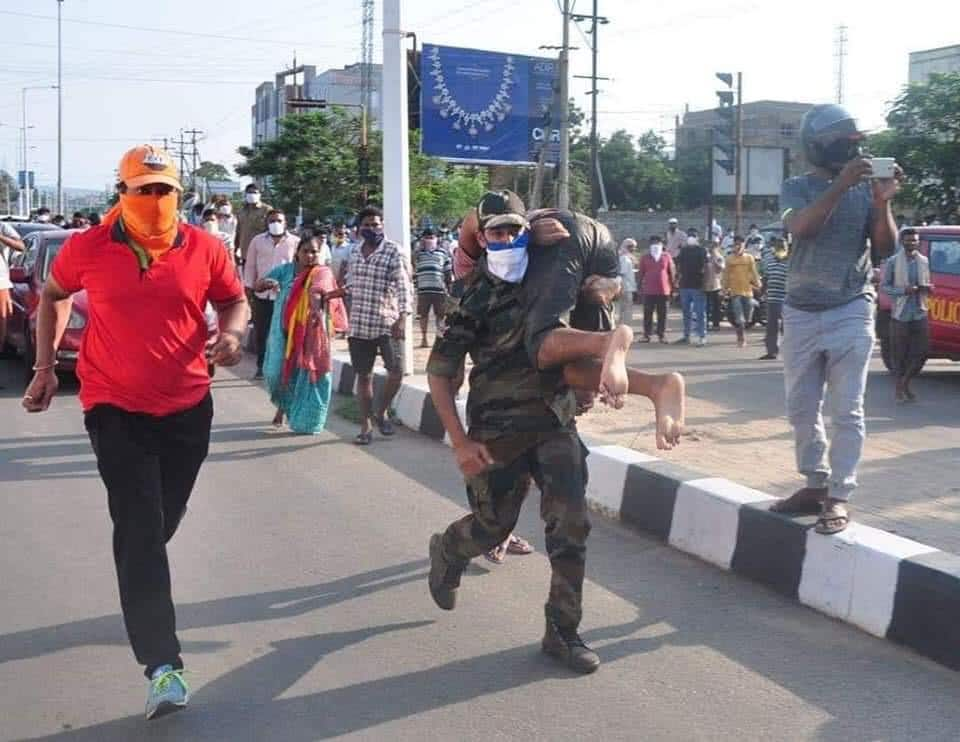 NDRF team rescues people