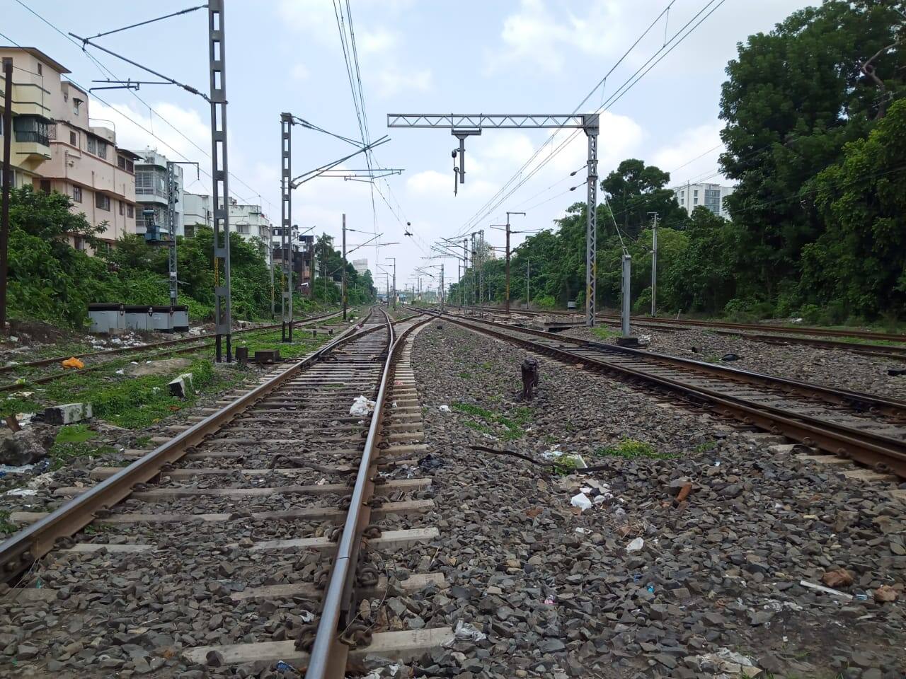 Railway tracks at standstill in Kolkata