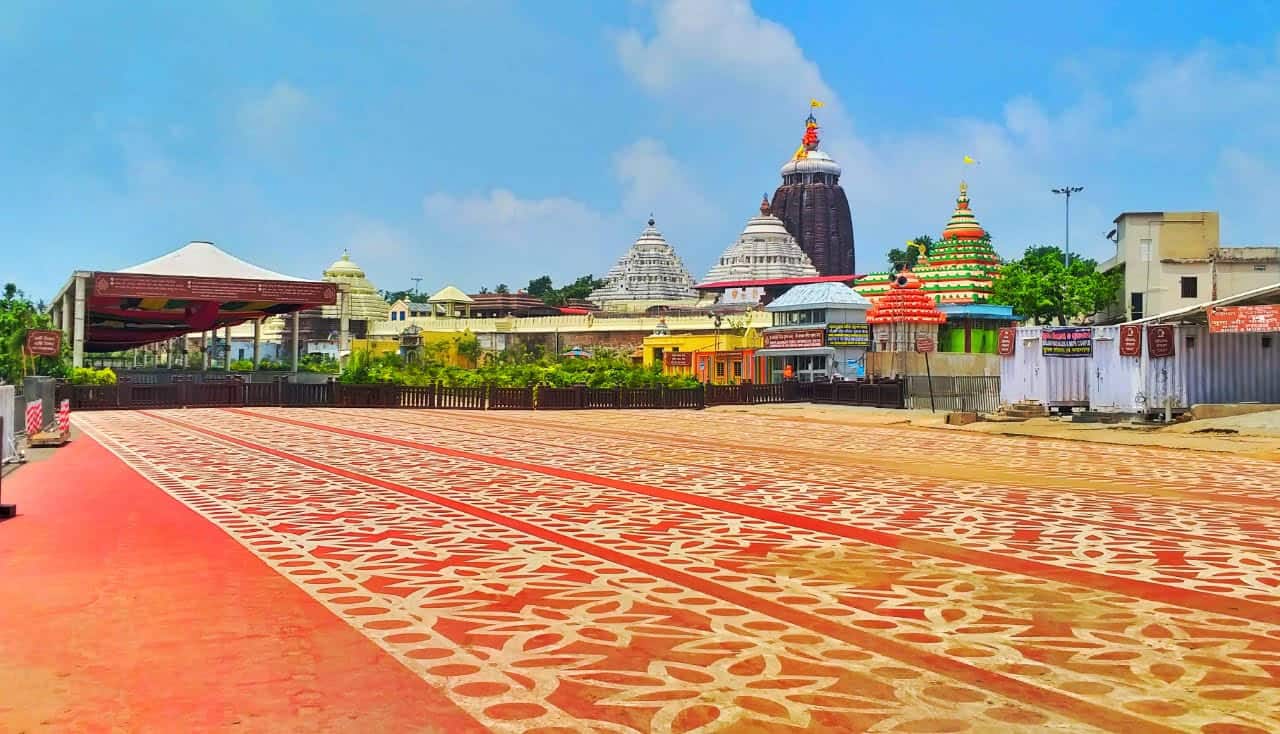 Shri Jagannath Puri Temple premises in Bhubaneswar, Odisha