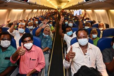 Passengers in flight from Muscat to Kochi